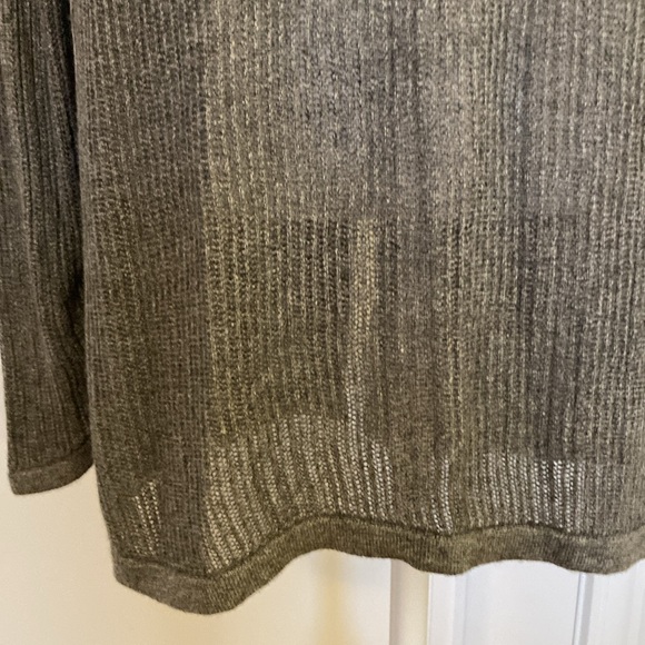 Cyrus Women's Sheer Silver Gray Open Cardigan Size M EUC - Picture 9 of 9